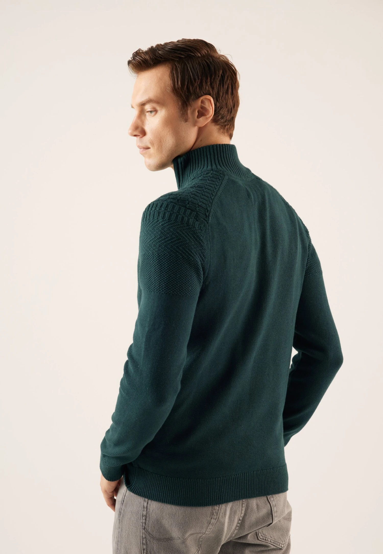 Pier One MaglioneDark Green Uomo Maglieria PI922Q029-M11 3 Pier One MaglioneDark Green Uomo Maglieria PI922Q029-M11 - immagine 3