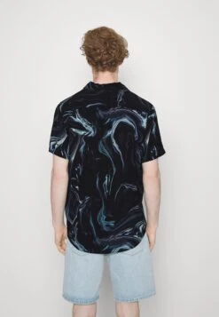 Pier One Marble Resort UnisexCamiciaBlack Uomo Camicie PI922D0EJ-Q11 -Noble rain 0420f424c95e4678b3f6a5d999b41298