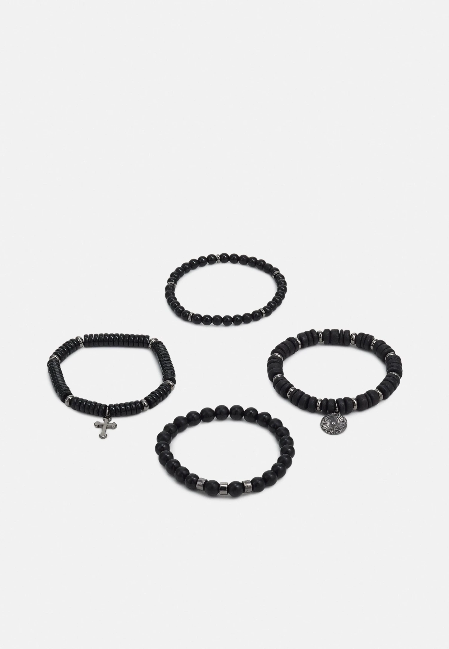 Pier One 4 Pack - Bracciale - Black 1 Pier One 4 Pack - Bracciale - Black