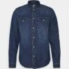 Pier One Denim - Camicia - Blue Denim