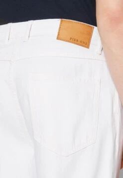 Pier One Jeans Baggy - White -Noble rain 15774f17eb674fa799cc0b0cc36db0c9