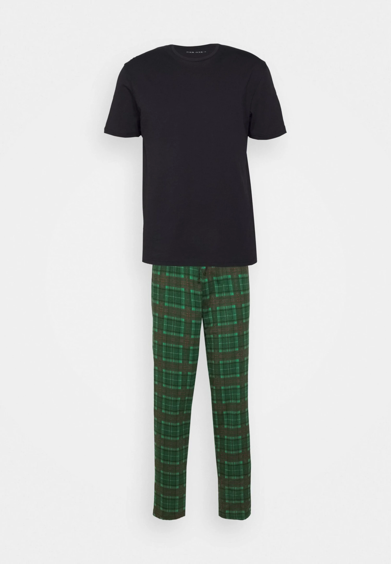 Pier One Single - Pigiama - Black/Green 4 Pier One Single - Pigiama - Black/Green - immagine 4