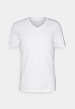 Pier One V Neck Bird Tonal 3 PackT-Shirt BasicLight Brown/White/Dark Blue Uomo T-shirt E Polo PI922O0XL-O11 -Noble rain 28f86b9281a846468836f5c46e5a93ff