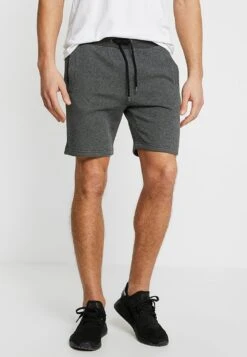 Pier One Pantaloni Sportivi - Mottled Dark Grey