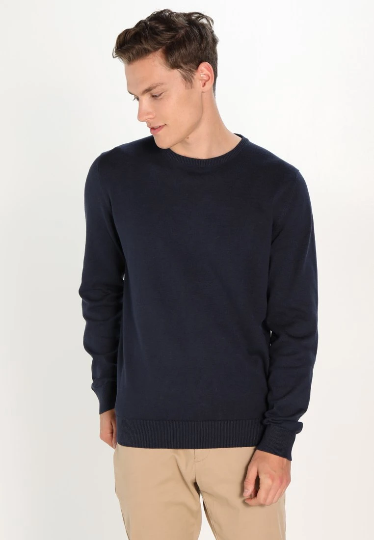 Pier One Basic CrewneckMaglioneDark Blue Uomo Maglieria PI922Q009-K11 1 Pier One Basic CrewneckMaglioneDark Blue Uomo Maglieria PI922Q009-K11