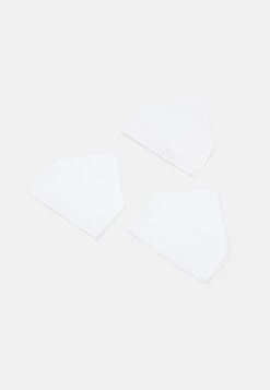 Pier One Cotton 3 PackFazzoletti Da TaschinoWhite Uomo Cravatte E Accessori PI952R03A-A11