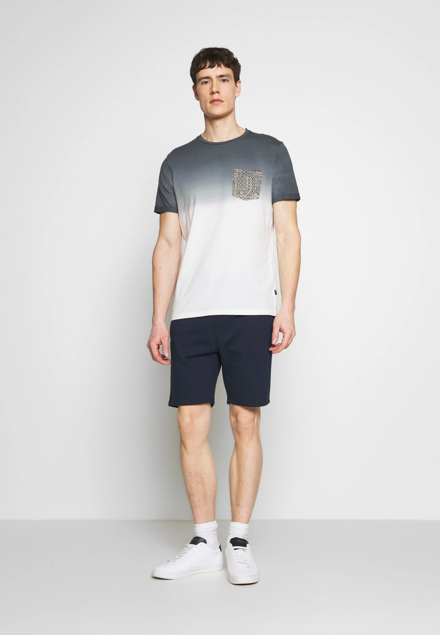 Pier One 2 Pack - Shorts - Dark Blue/Black 2 Pier One 2 Pack - Shorts - Dark Blue/Black - immagine 2