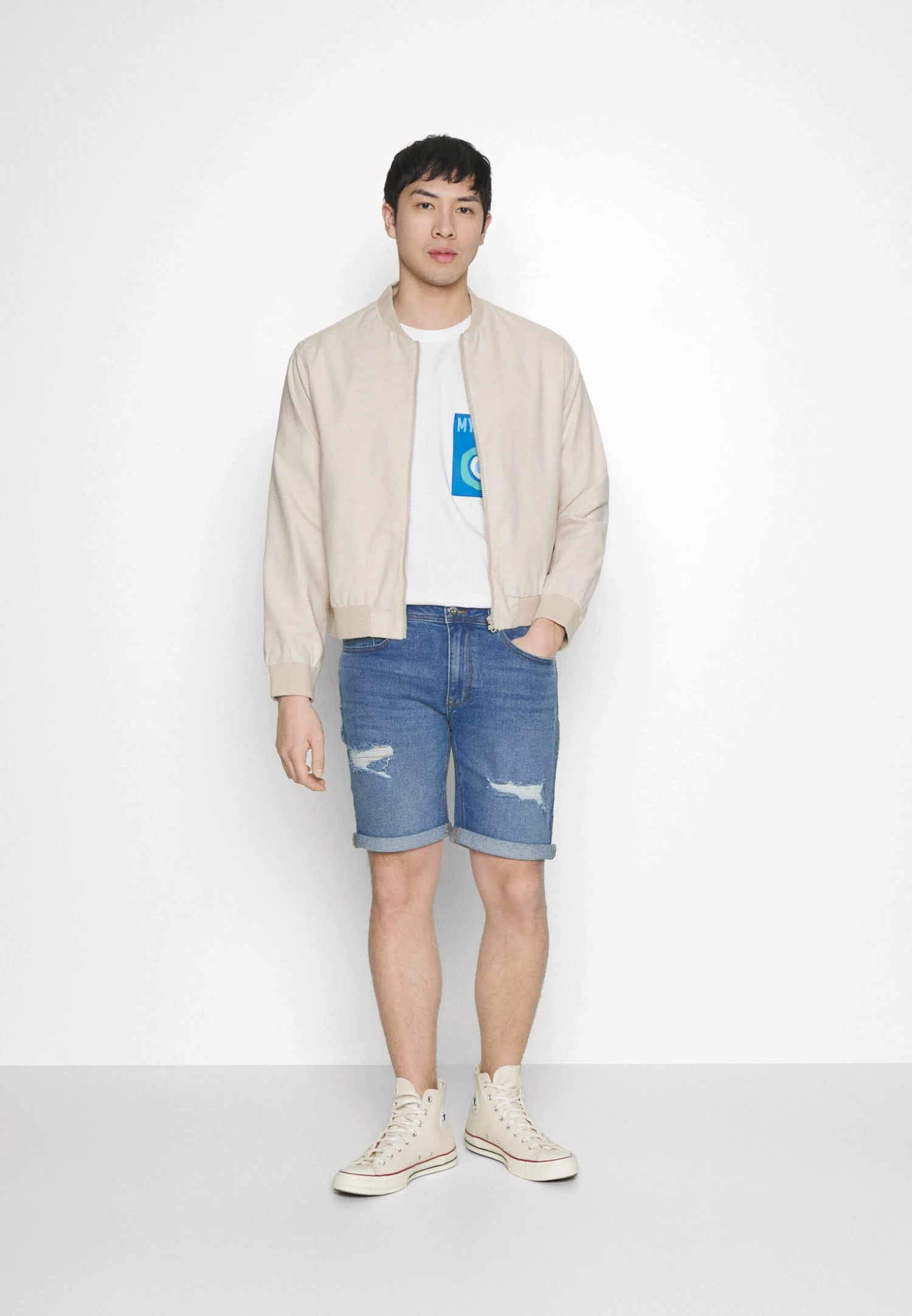 Pier One Shorts Di JeansBlue Denim Uomo Bermuda PI922F04L-K11 2 Pier One Shorts Di JeansBlue Denim Uomo Bermuda PI922F04L-K11 - immagine 2