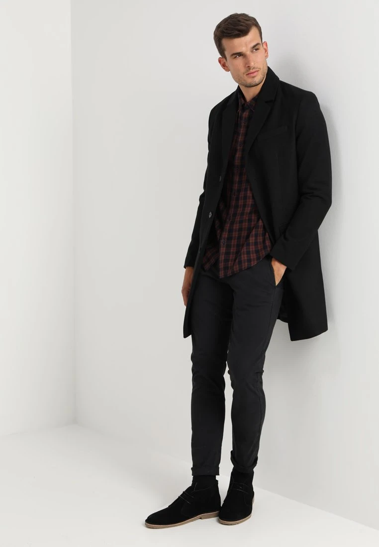 Pier One Wheeler Coat- Cappotto Classico - Black 2 Pier One Wheeler Coat- Cappotto Classico - Black - immagine 2