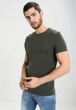 Pier One 2 PackT-Shirt BasicBlack Uomo T-shirt E Polo PI982AA00-Q12 -Noble rain 67d53c8828e0474aa833413567e03b74