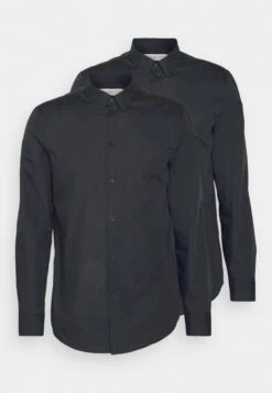 Pier One 2 Pack - Camicia Elegante - Black -Noble rain 7c9c9d7231e34a65b82ab4c38920fc46