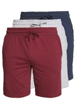 Pier One 3 Pack - Pantaloni Del Pigiama - Dark Blue/Mottled Grey -Noble rain 7fdf46a671ba44ecb23e44e86e8b7ff9