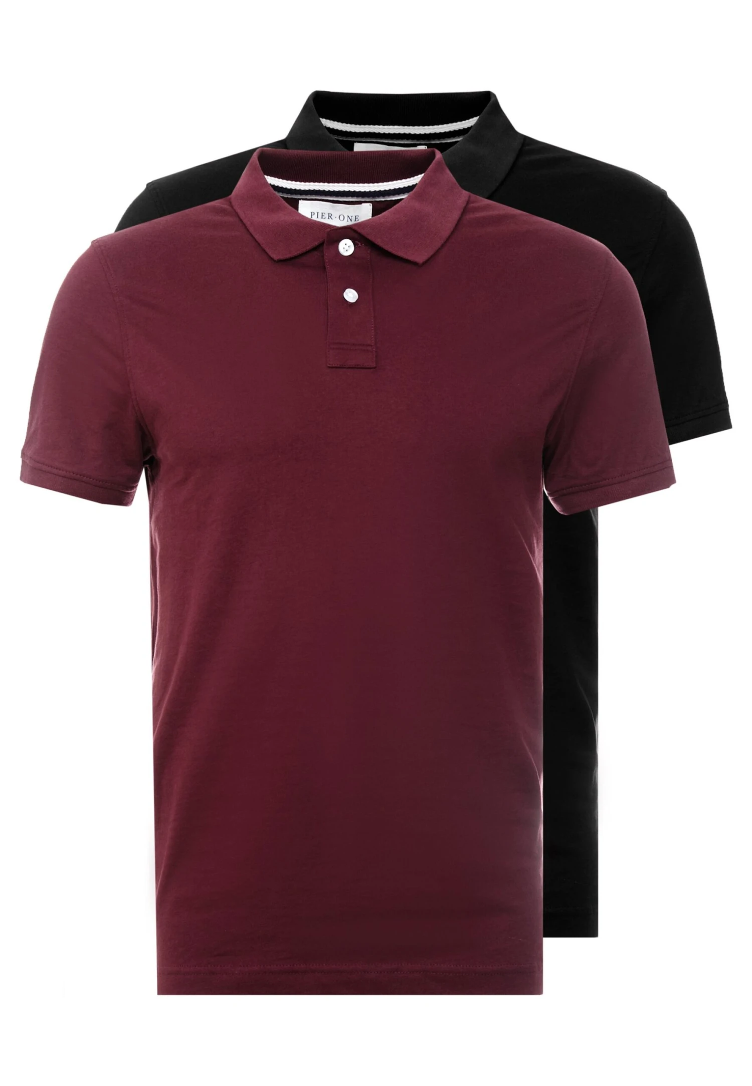 Pier One 2 PackPoloBordeaux/Black Uomo T-shirt E Polo PI922P04J-G11 1 Pier One 2 PackPoloBordeaux/Black Uomo T-shirt E Polo PI922P04J-G11