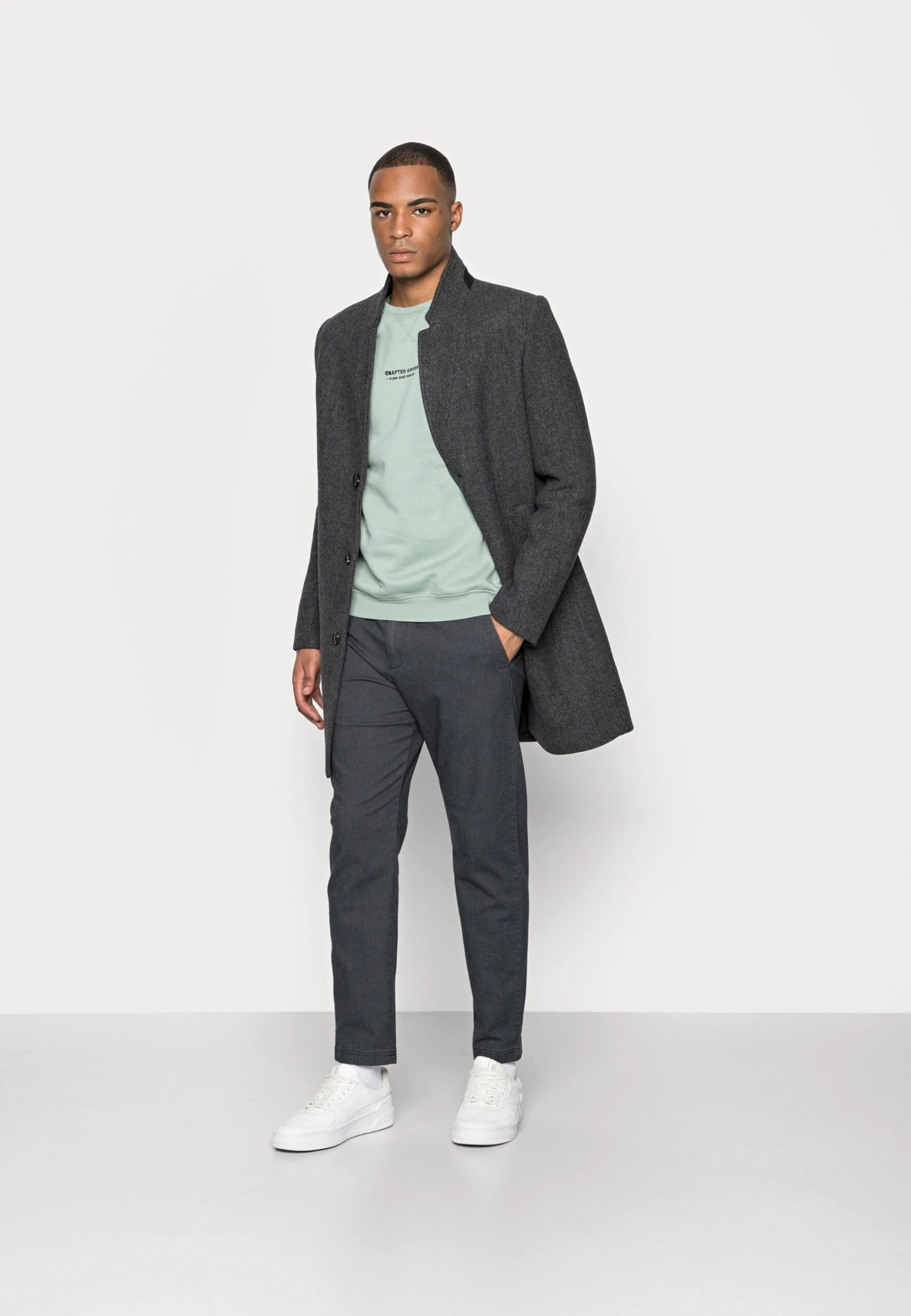 Pier One Crafted Goods CrewFelpaGreen Uomo Maglieria E Felpe PI922S0E8-M11 2 Pier One Crafted Goods CrewFelpaGreen Uomo Maglieria E Felpe PI922S0E8-M11 - immagine 2