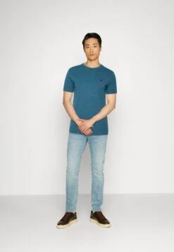 Pier One 5 PackT-Shirt BasicMottled Blue/Light Green/Off-White Uomo T-shirt E Polo PI922O0TV-K11