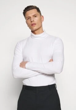 Pier One 2 PackMaglietta A Manica LungaWhite/Black Uomo T-shirt E Polo PI922O0KR-A11 -Noble rain a236e23de24943c2b31da887f93fc262