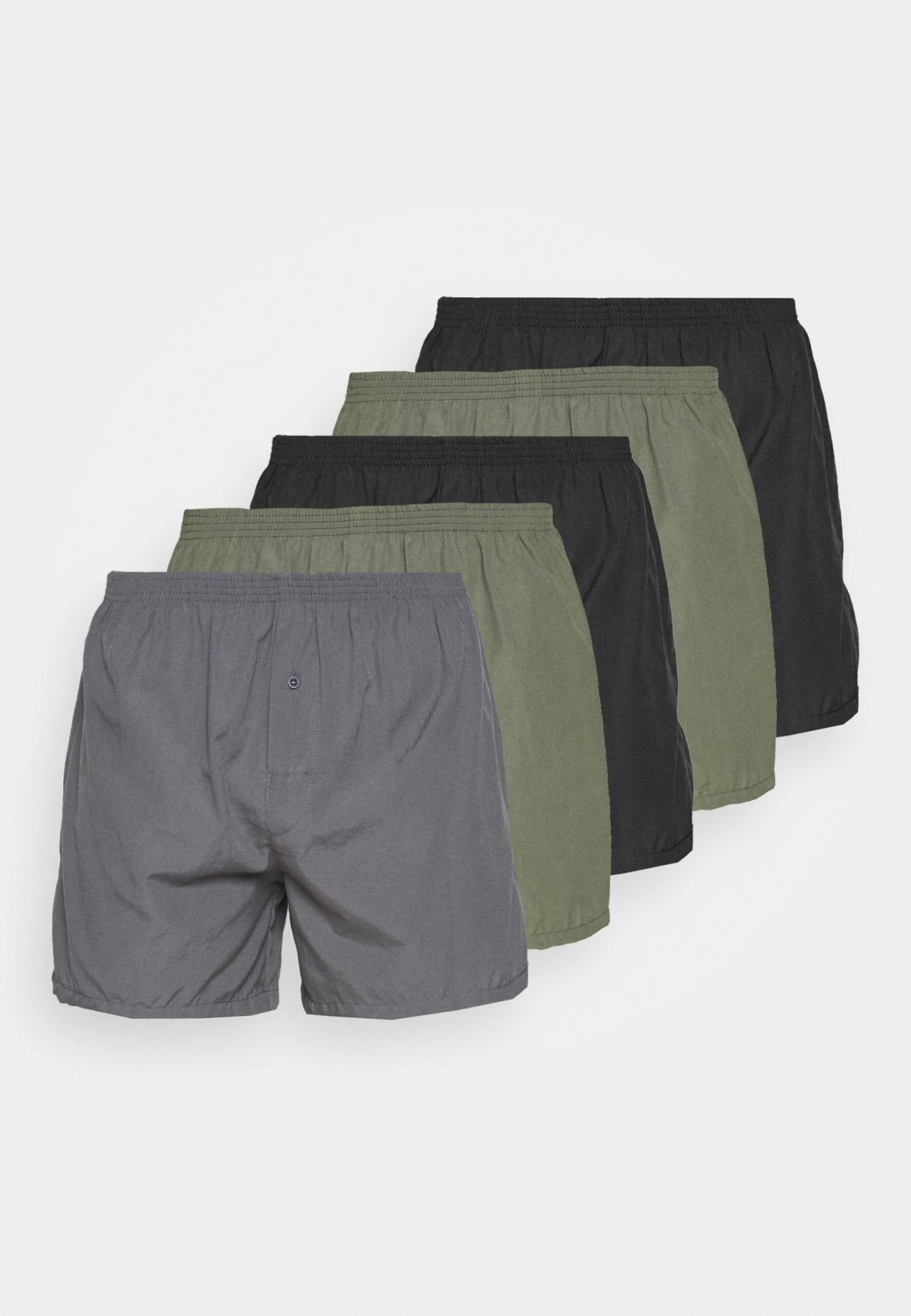 Pier One 5 Pack - Boxer- Black/Khaki/Dark Grey 5 Pier One 5 Pack - Boxer- Black/Khaki/Dark Grey - immagine 5