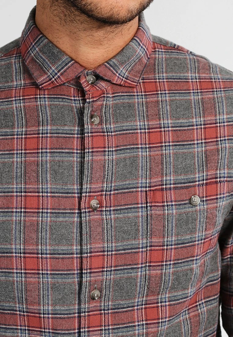 Pier One Camicia - Grey/Coral 4 Pier One Camicia - Grey/Coral - immagine 4