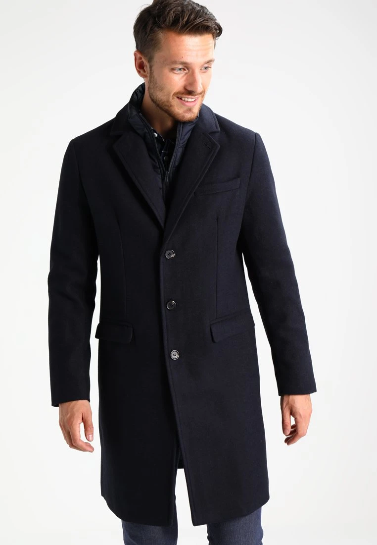 Pier One Cappotto Classico - Navy 1 Pier One Cappotto Classico - Navy