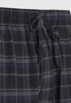 Pier One Pantaloni Del Pigiama - Black/Blue -Noble rain d1417b01382d4270a5d94f76a84eb3c1