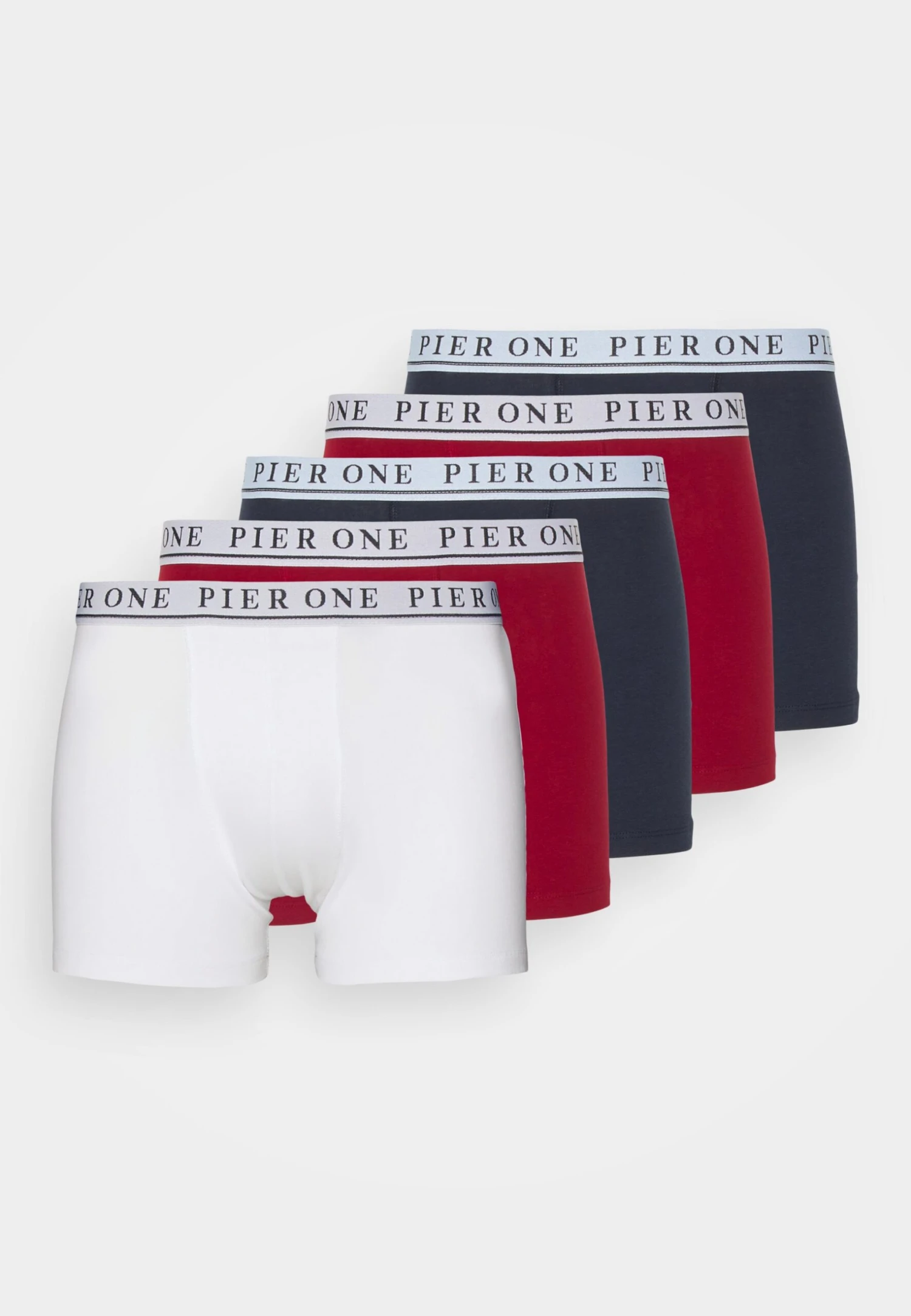 Pier One 5 Pack - Culotte - White/Red/Dark Blue 5 Pier One 5 Pack - Culotte - White/Red/Dark Blue - immagine 5