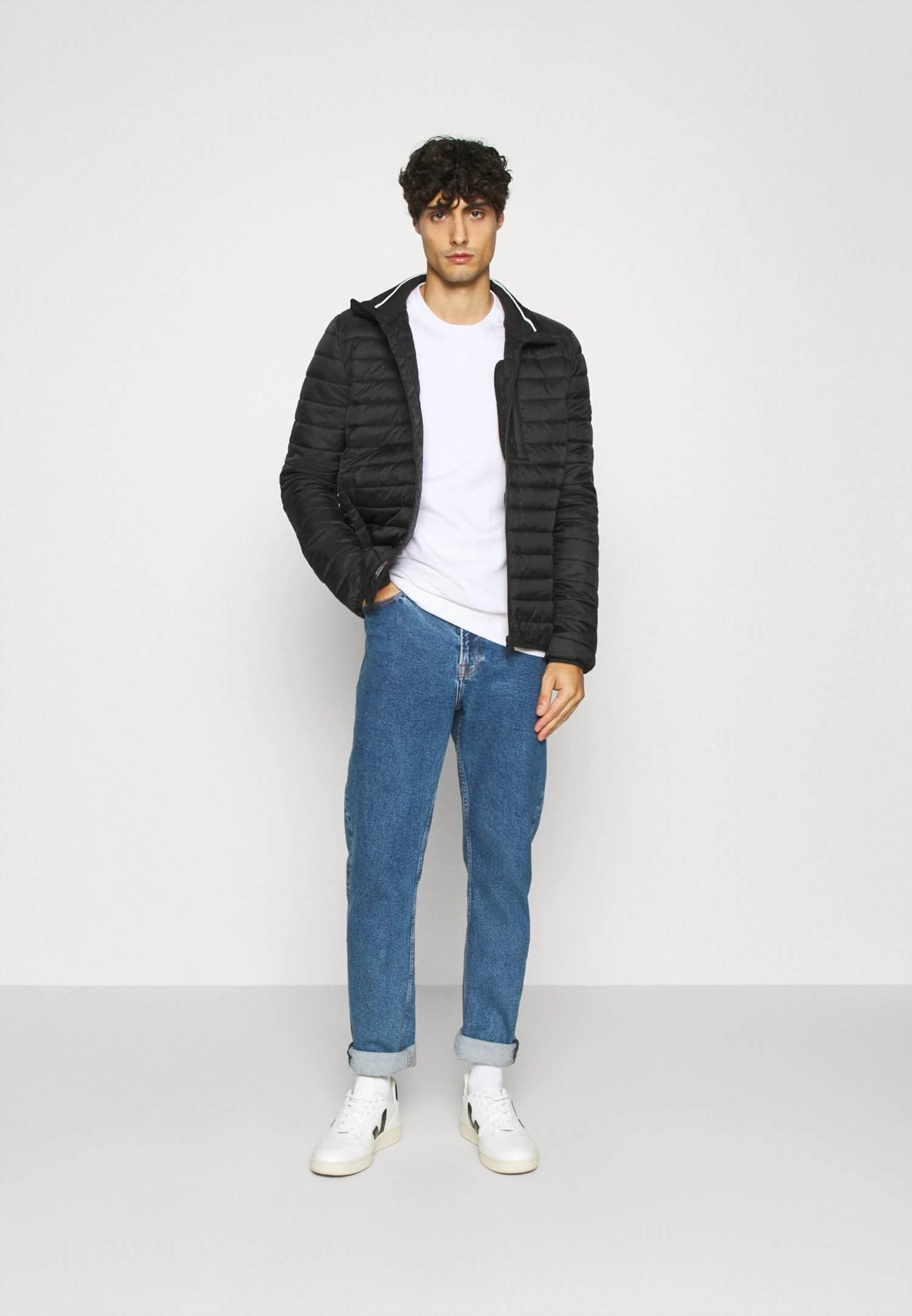 Pier One 2 Pack - Felpa - White/Black 1 Pier One 2 Pack - Felpa - White/Black