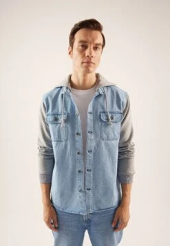 Pier One CamiciaBlue/Grey Uomo Camicie PI922D0EU-K11