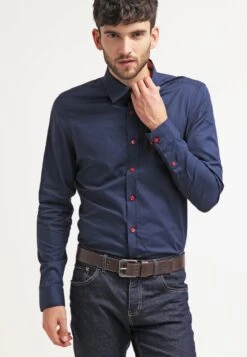 Pier One CamiciaDark Blue/Red Uomo Completi E Cravatte PI922D02W-K12