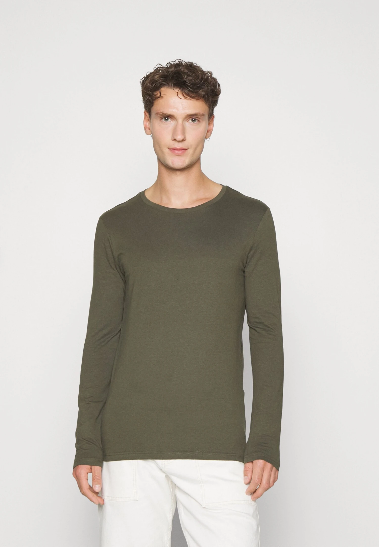 Pier One 2 PackMaglietta A Manica LungaBlack/Khaki Uomo T-shirt E Polo PI922O0GT-Q12 4 Pier One 2 PackMaglietta A Manica LungaBlack/Khaki Uomo T-shirt E Polo PI922O0GT-Q12 - immagine 4