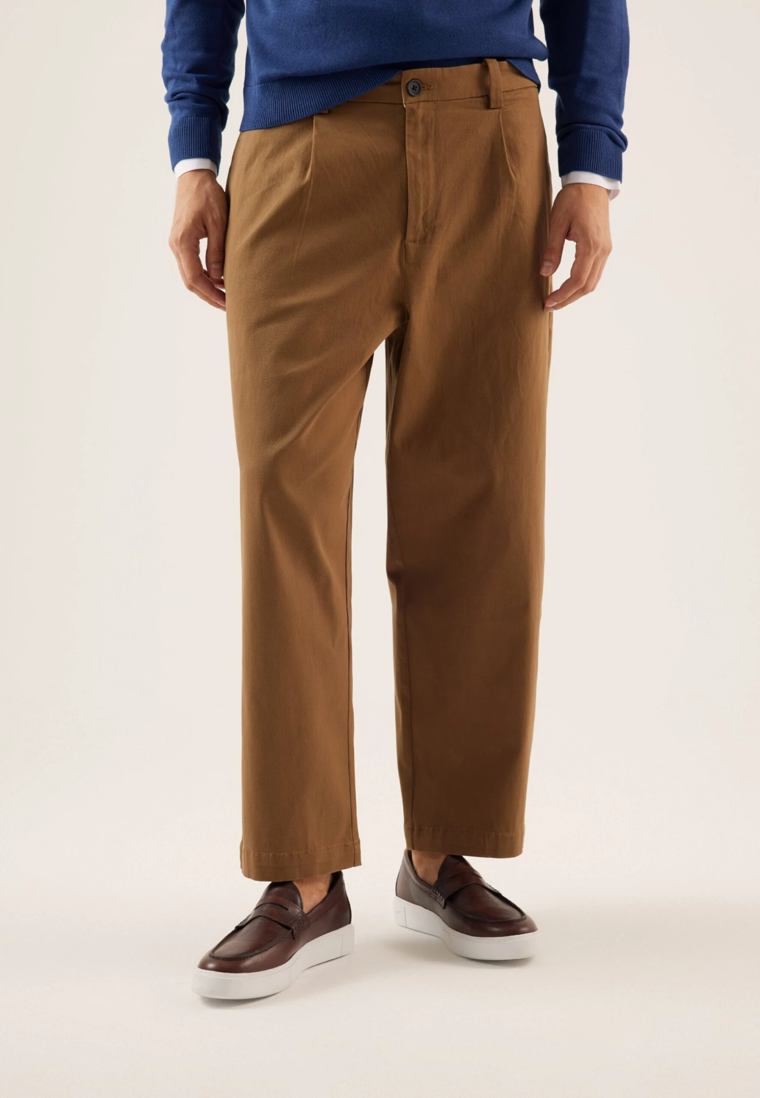 Pier One ChinoBrown Uomo Pantaloni PI922E05F-O11 1 Pier One ChinoBrown Uomo Pantaloni PI922E05F-O11