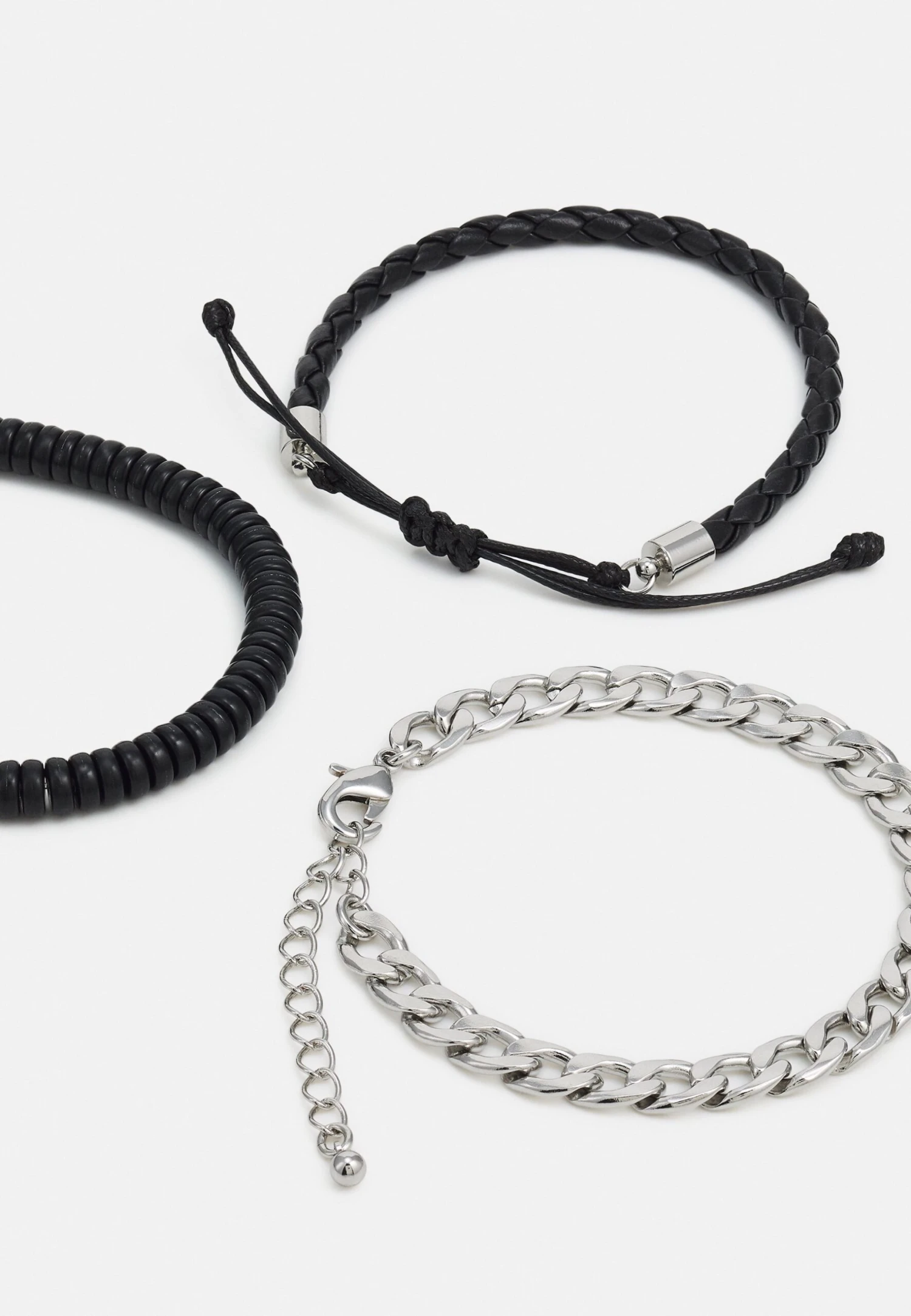 Pier One 5 PackBraccialeSilver-Coloured, Black Uomo Gioielli PI952L00T-D11 2 Pier One 5 PackBraccialeSilver-Coloured, Black Uomo Gioielli PI952L00T-D11 - immagine 2